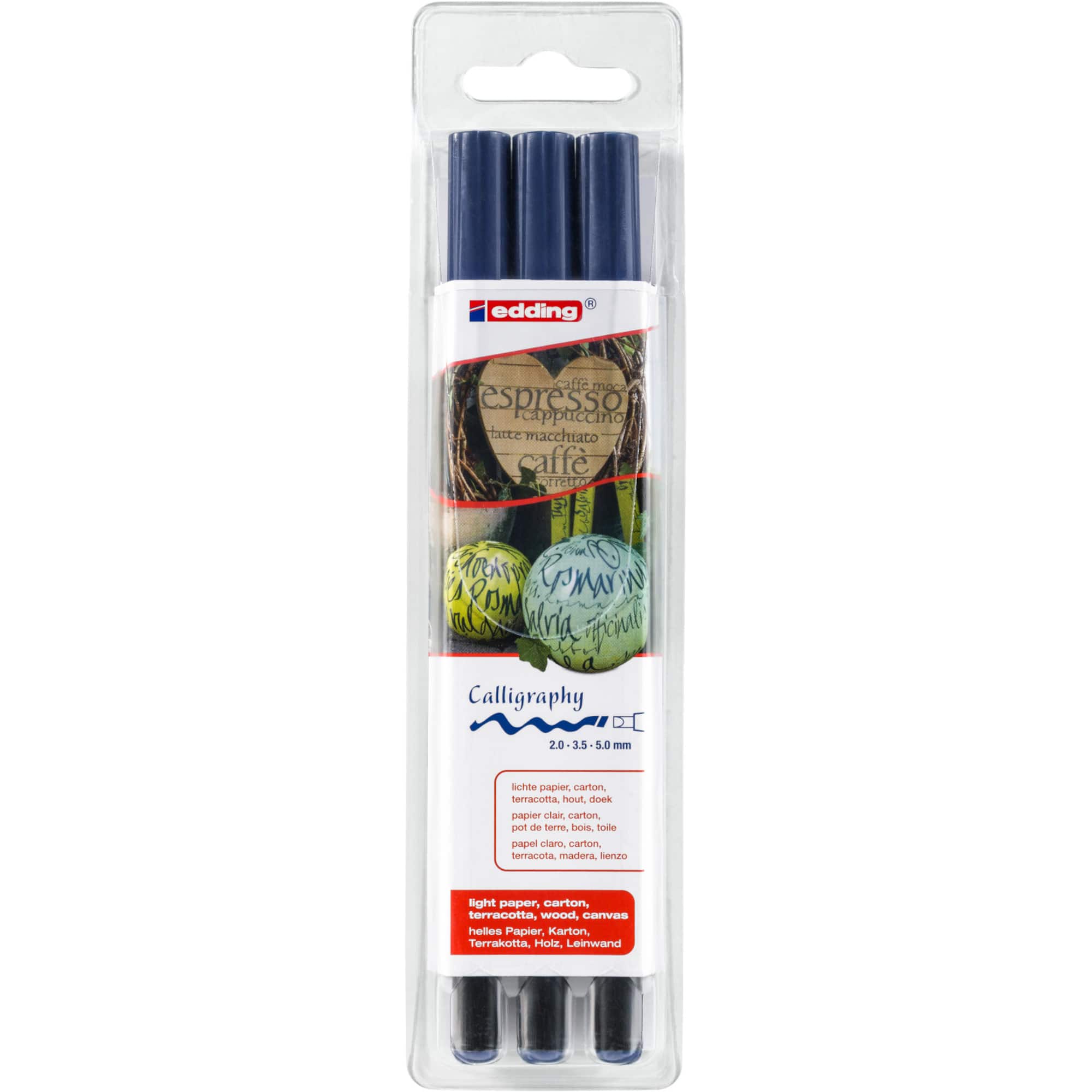Edding® 1255 Steel Blue Calligraphy Pen Set